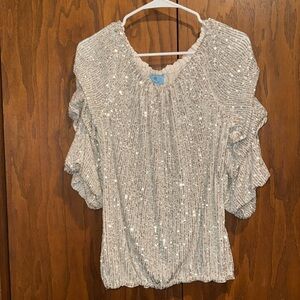 Small Sequins Dress Shirt